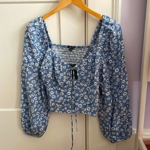 COPY - Blue and white blouse